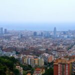 Barcelona cityscape vibrant