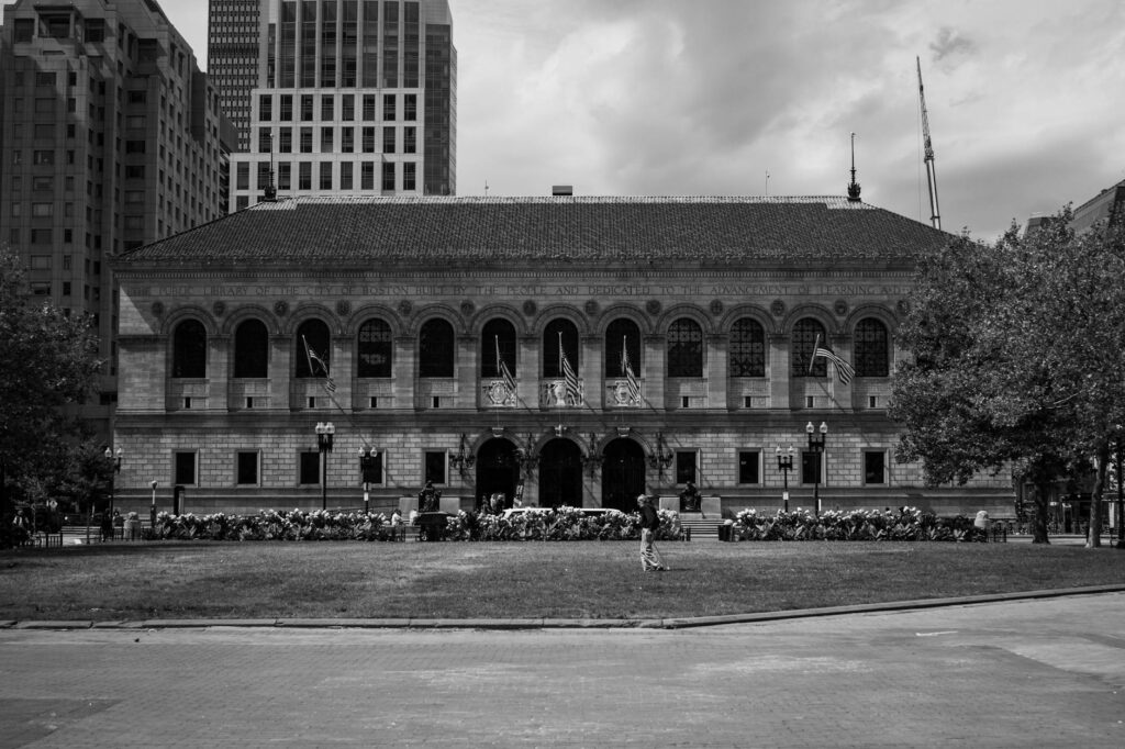 Boston historic streetscape