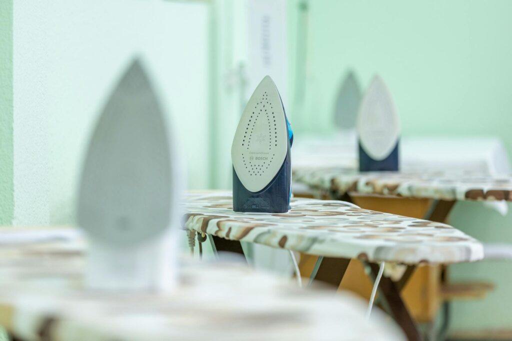 clean ironed clothes basket