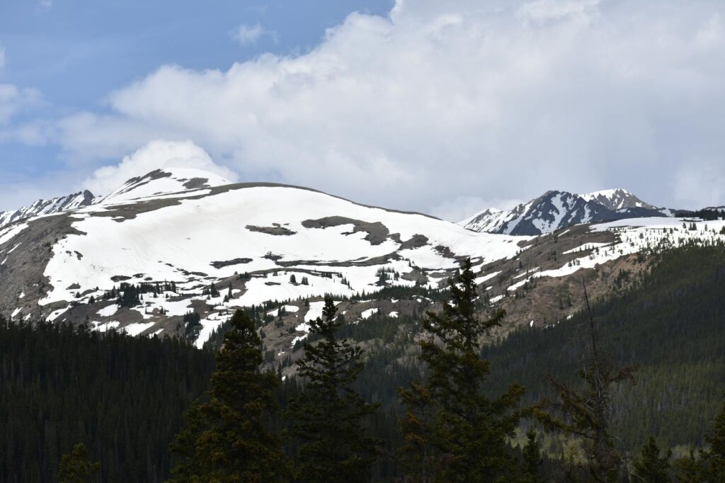colorado mountains clock