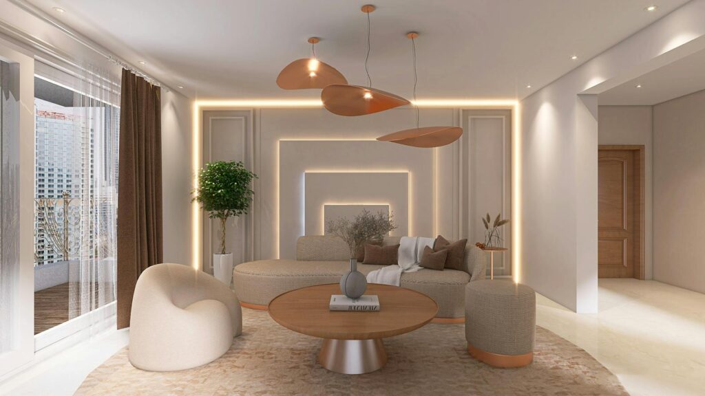 elegant living room interior