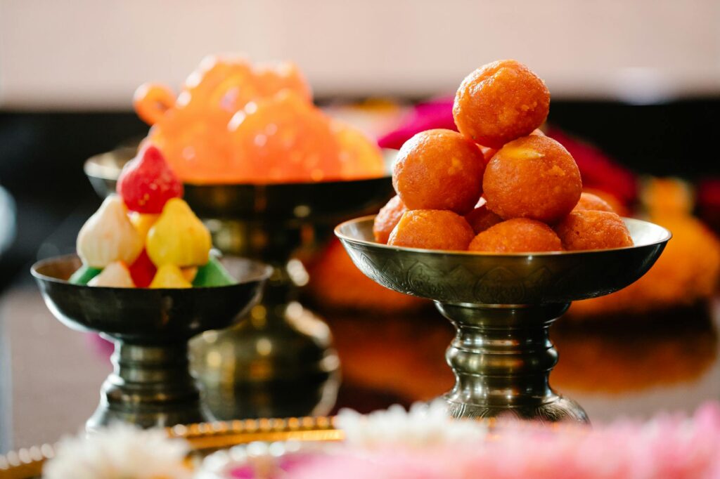 Indian sweets gift box assortment