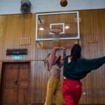LUSV basketball game action