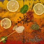 saffron threads in hand