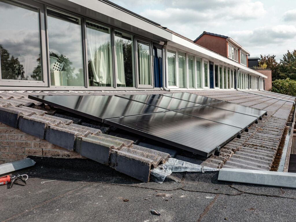 solar panels heat pump home